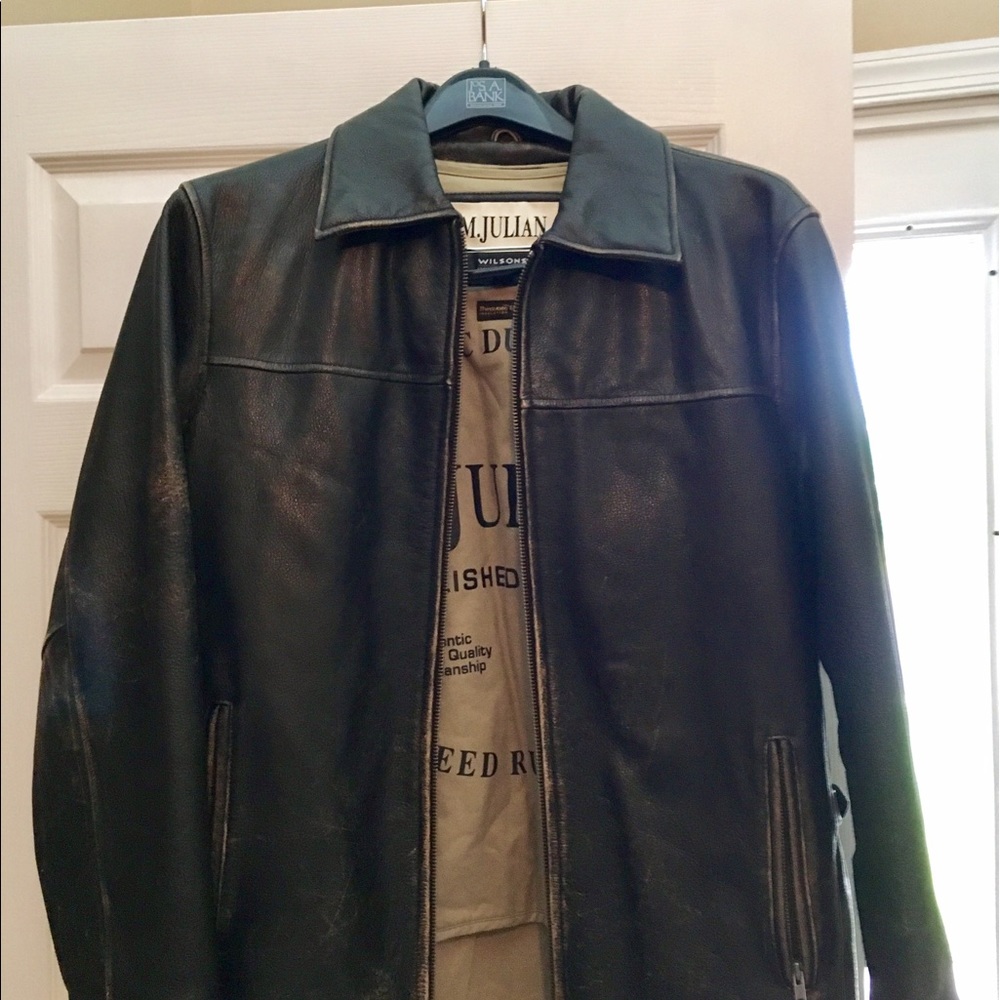Men's leather jacket. Thinsulate lining.