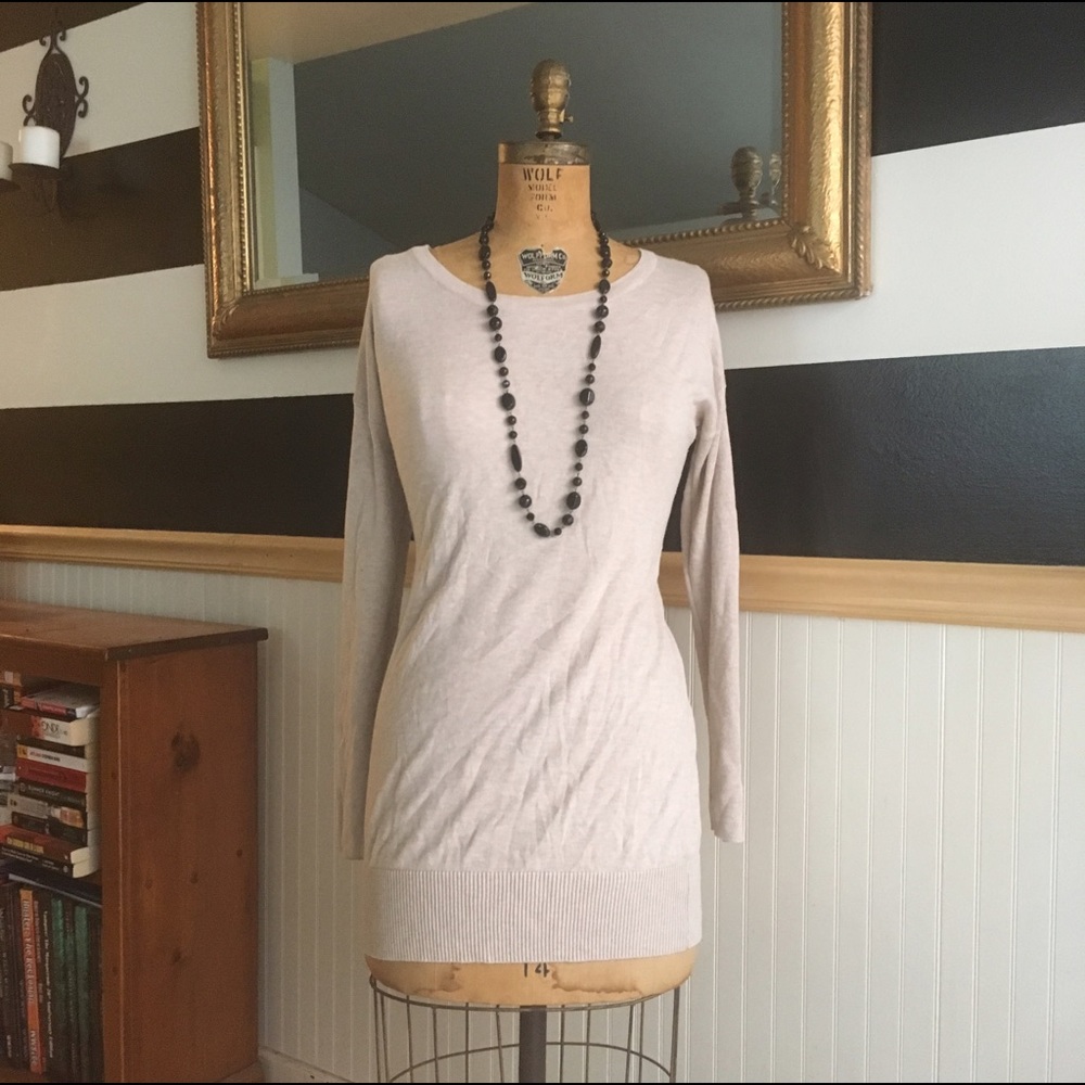 Tan tunic sweater