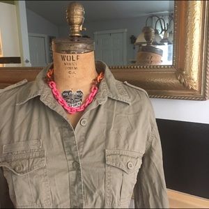 Military style button up