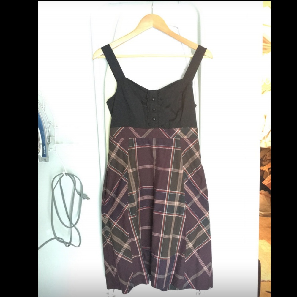 Mauve Small fall flannel style dress