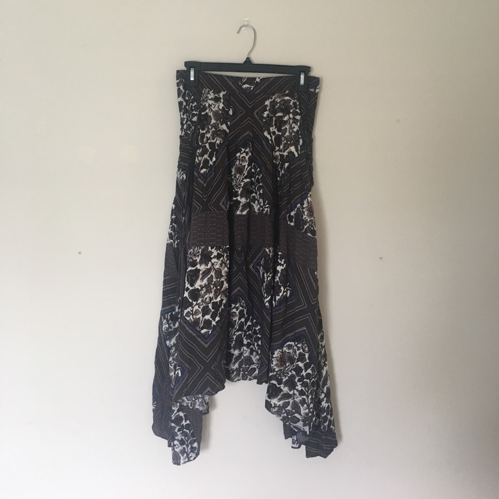 Free People Asymmetrical Midi Skirt with Pockets 6
