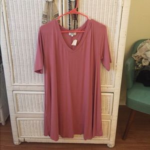 PIKO short sleeve rose dress