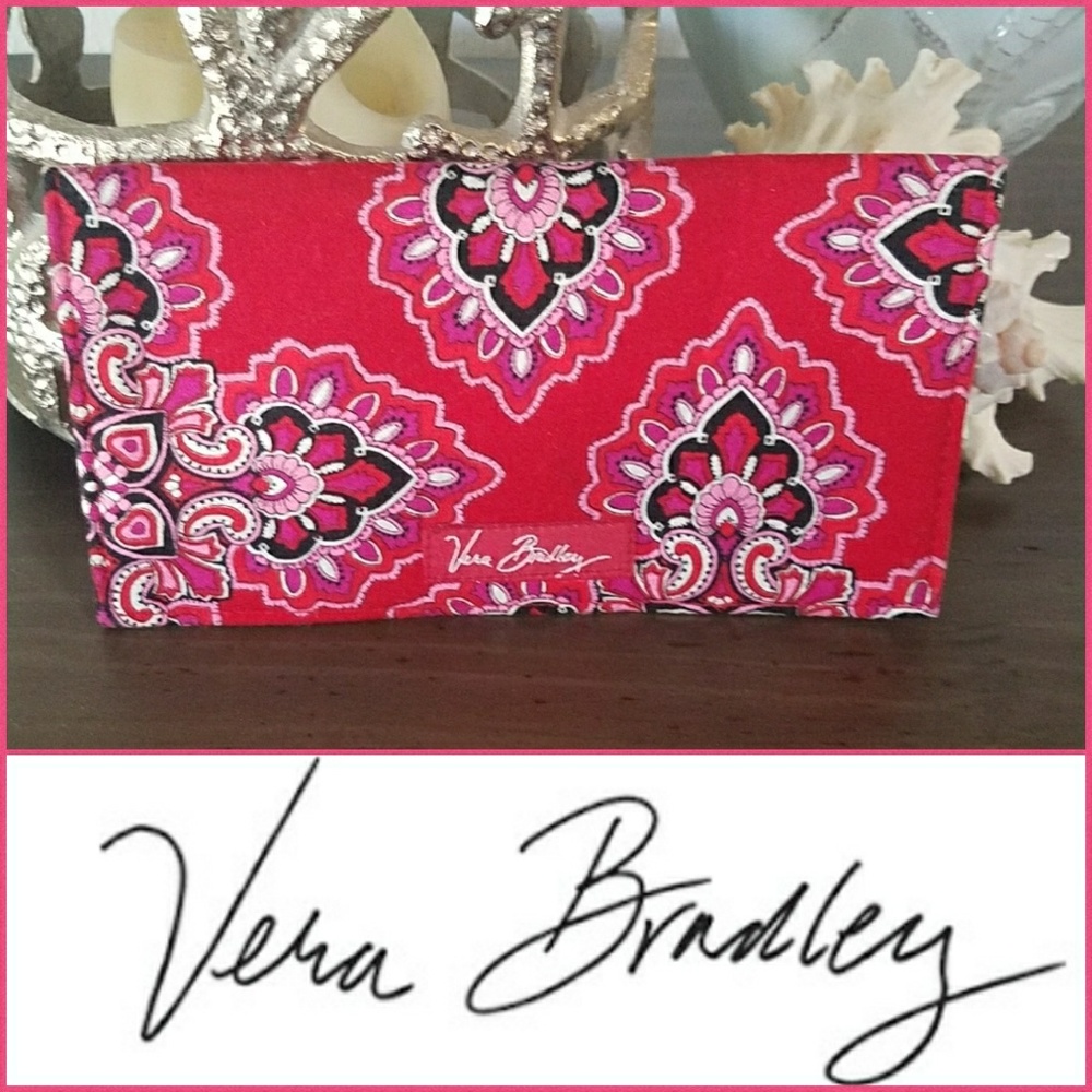 Vera Bradley checkbook cover/billfold