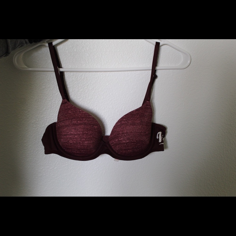 Victoria's Secret maroon bra!