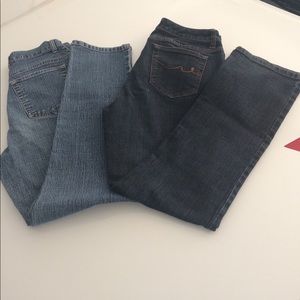 2 pair St. John's Bay Sz 8p Women's Jeans