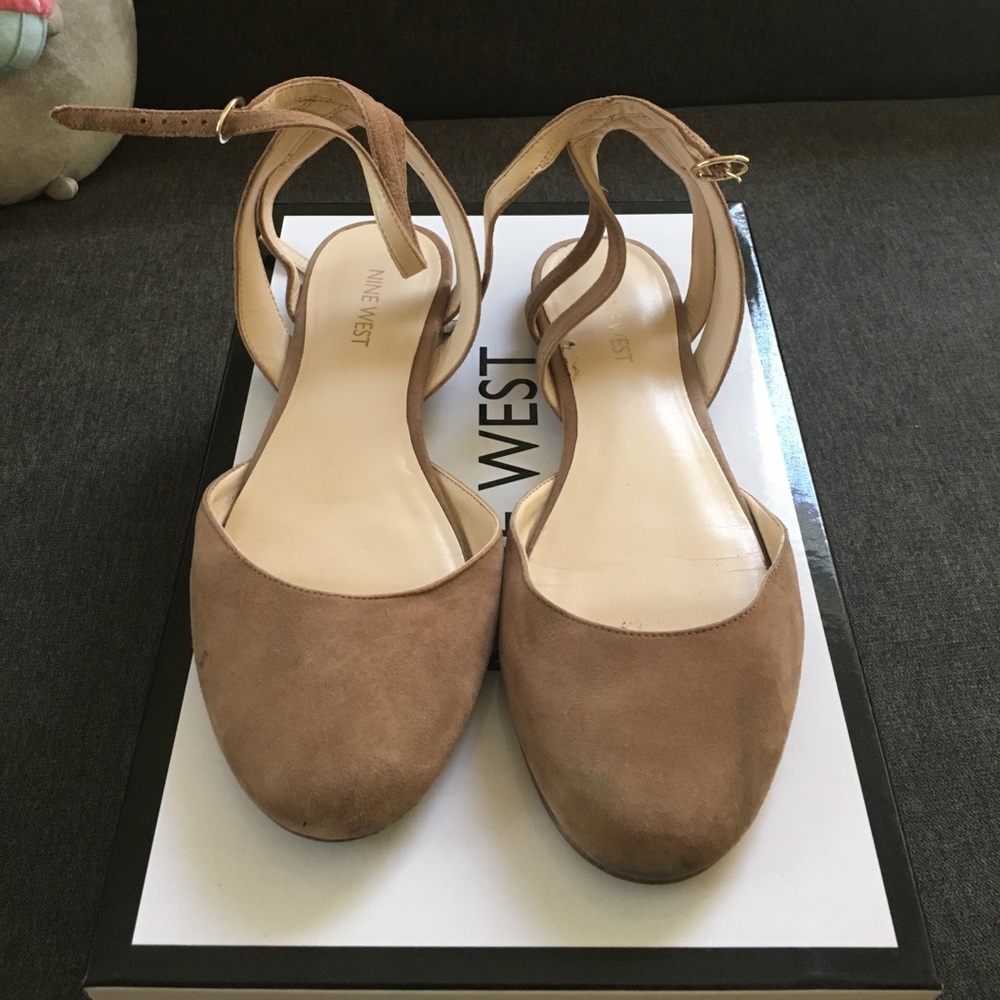 Nine West flats only worn once!!!