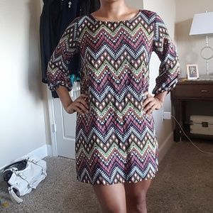 Aztec Print Dress