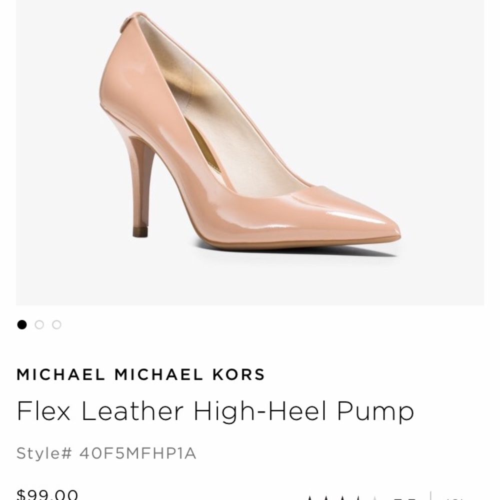 Michael Kors Nude Patent Leather Pump