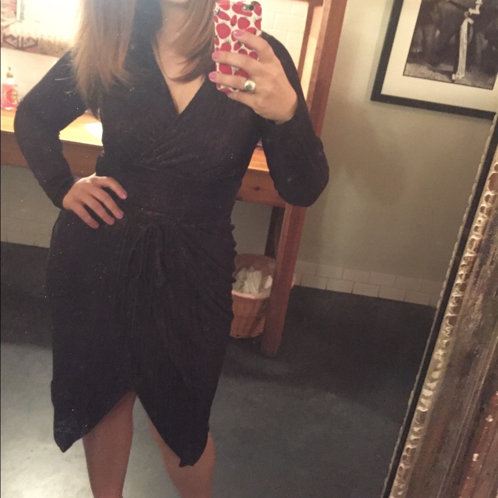 RACHEL Rachel Roy Faux Wrap Cocktail Dress