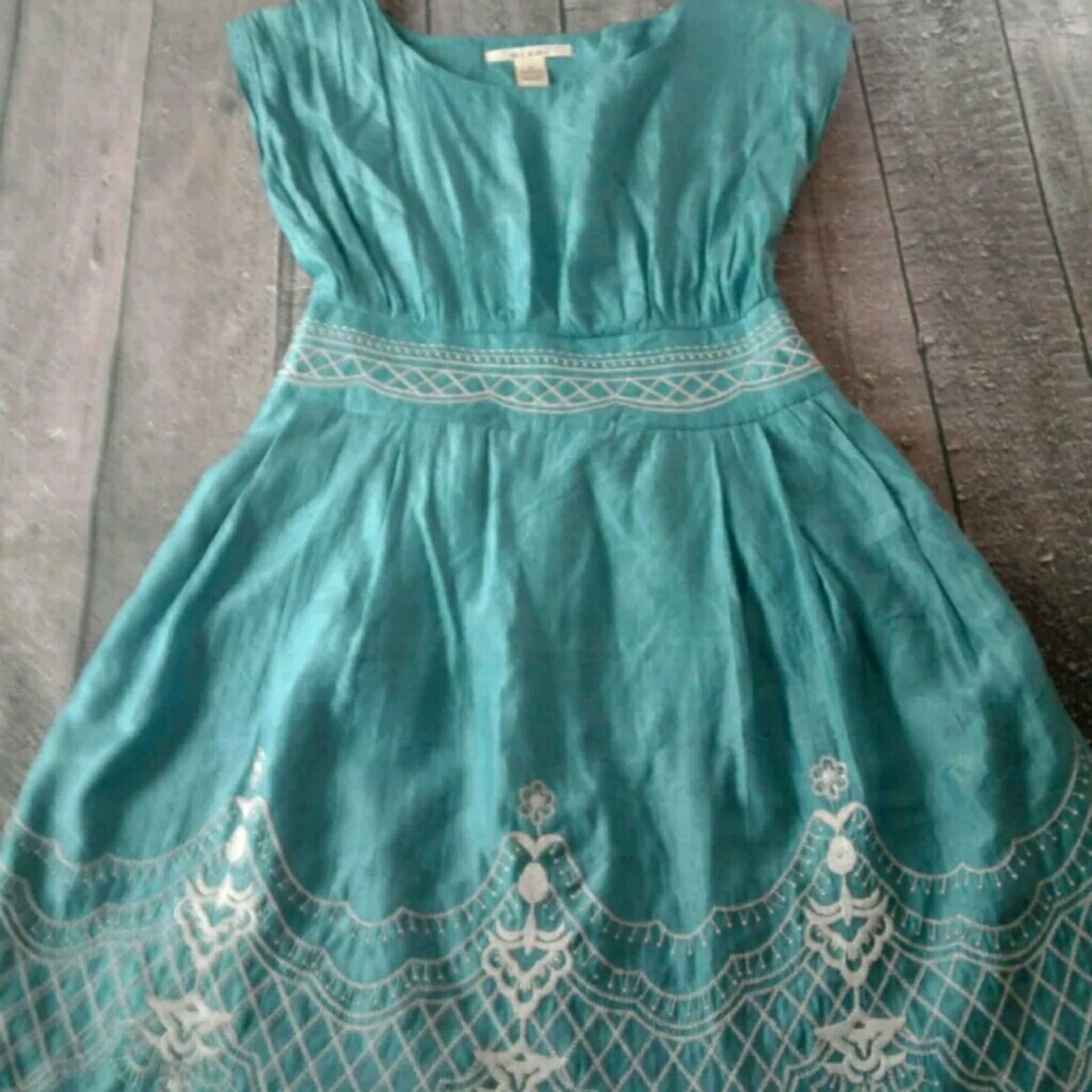 Teal Mi Ami dress size small NWOT