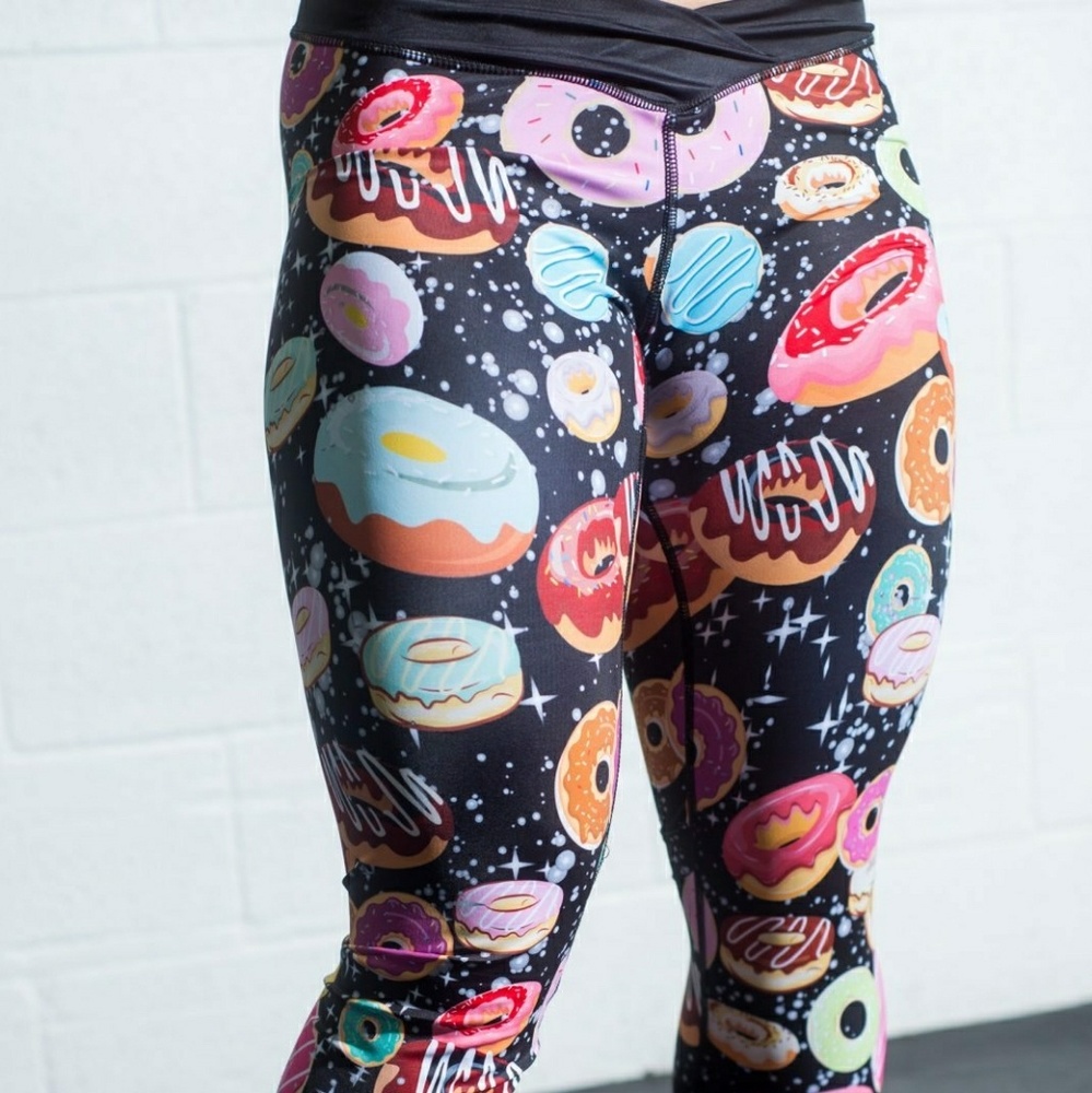 NWT Livesore Donut Galaxy Leggings