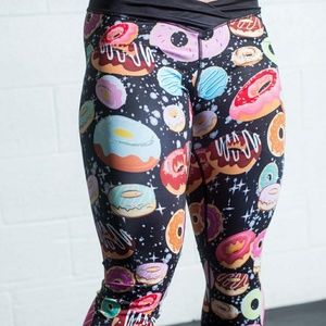 NWT Livesore Donut Galaxy Leggings