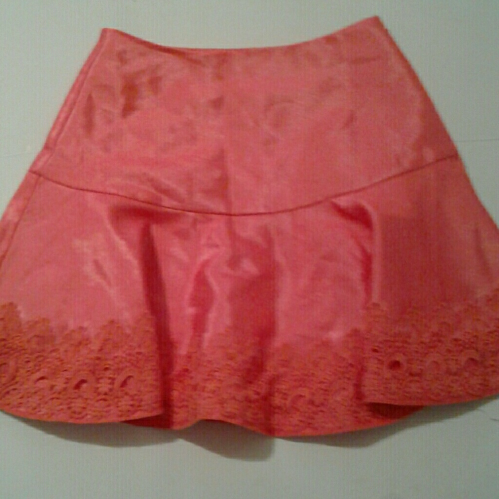 Silky Peach Skirt