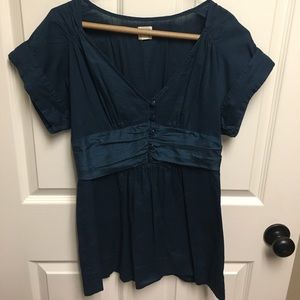 Anthropologie navy blue size 2 top