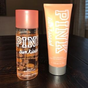 PINK Sun Kissed body mist and hand and body cream