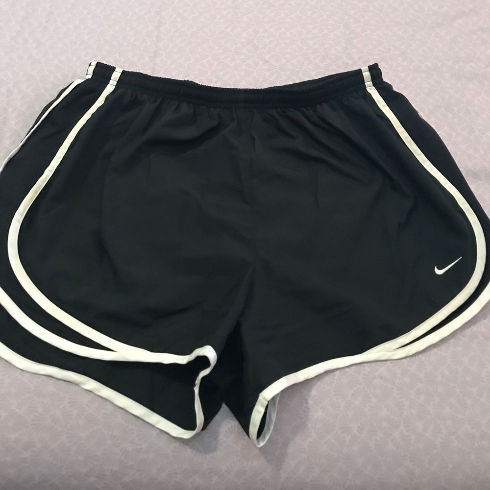 Black and white Nike Dri Fit running