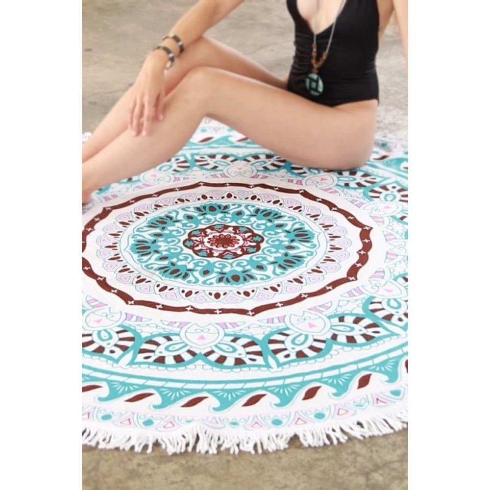 Boho Roundie Beach Coverup/Wrap/Towel/Tapestry - Picture 7 of 7
