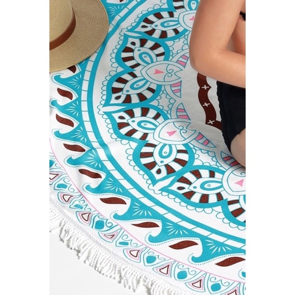 Boho Roundie Beach Coverup/Wrap/Towel/Tapestry - Picture 6 of 7