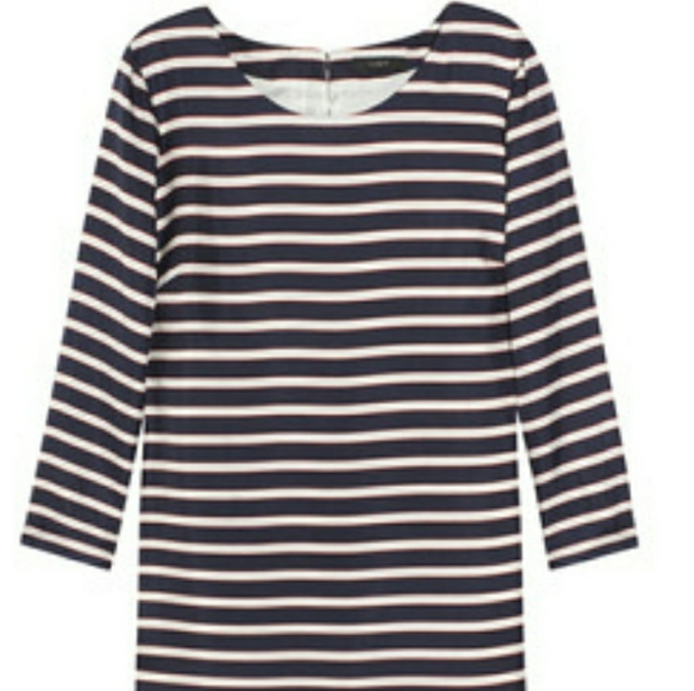 J.Crew Silk Striped Dress