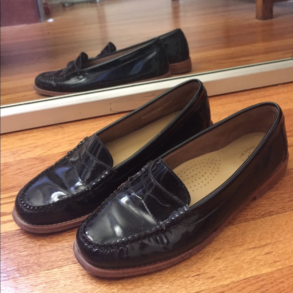 Black Patent Leather Bass Weejuns