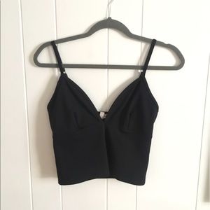 UO Silence+Noise black crop top