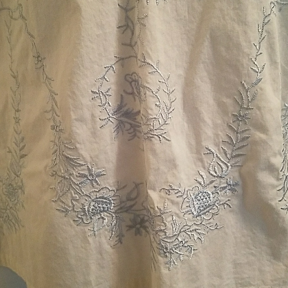 Embroidered white blouse