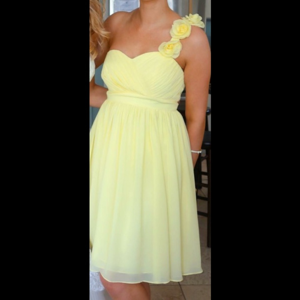 Canary Yellow Azazie Bridesmaids Dress