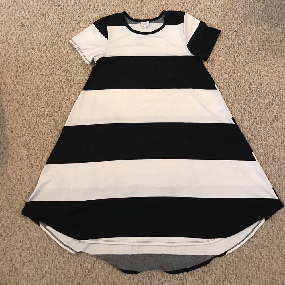 Black and white striped Carly