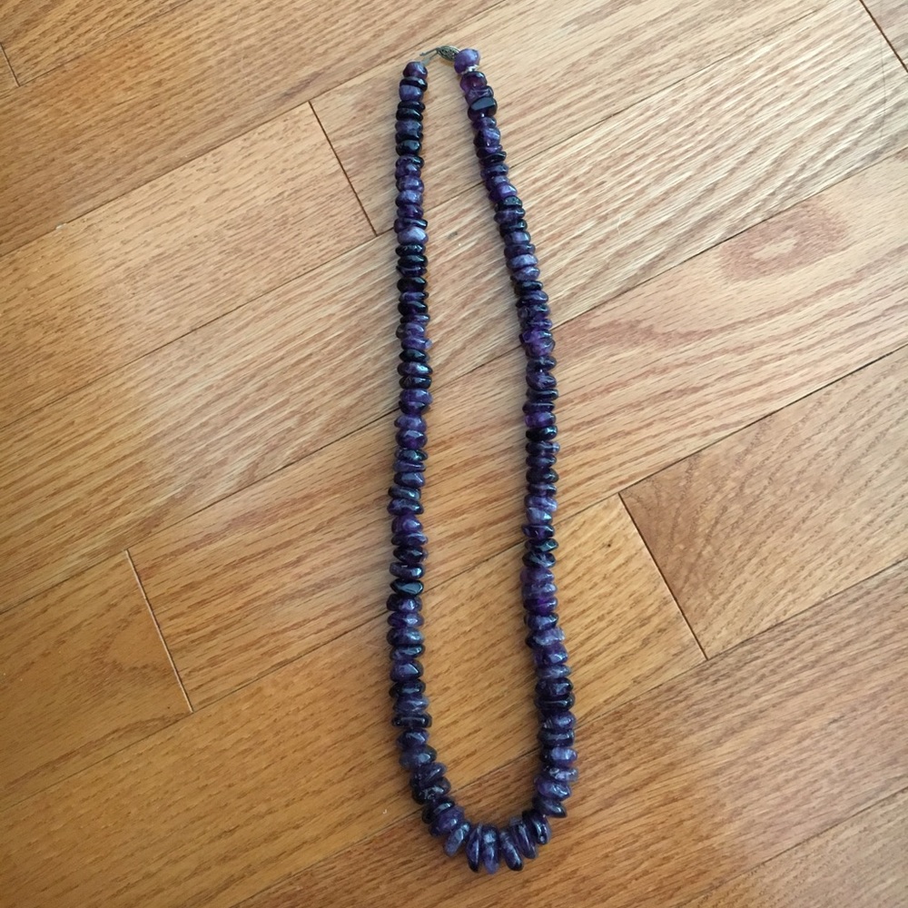 Amethyst stone necklace