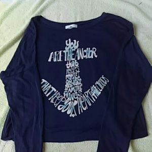 Delia's long sleeve crop top