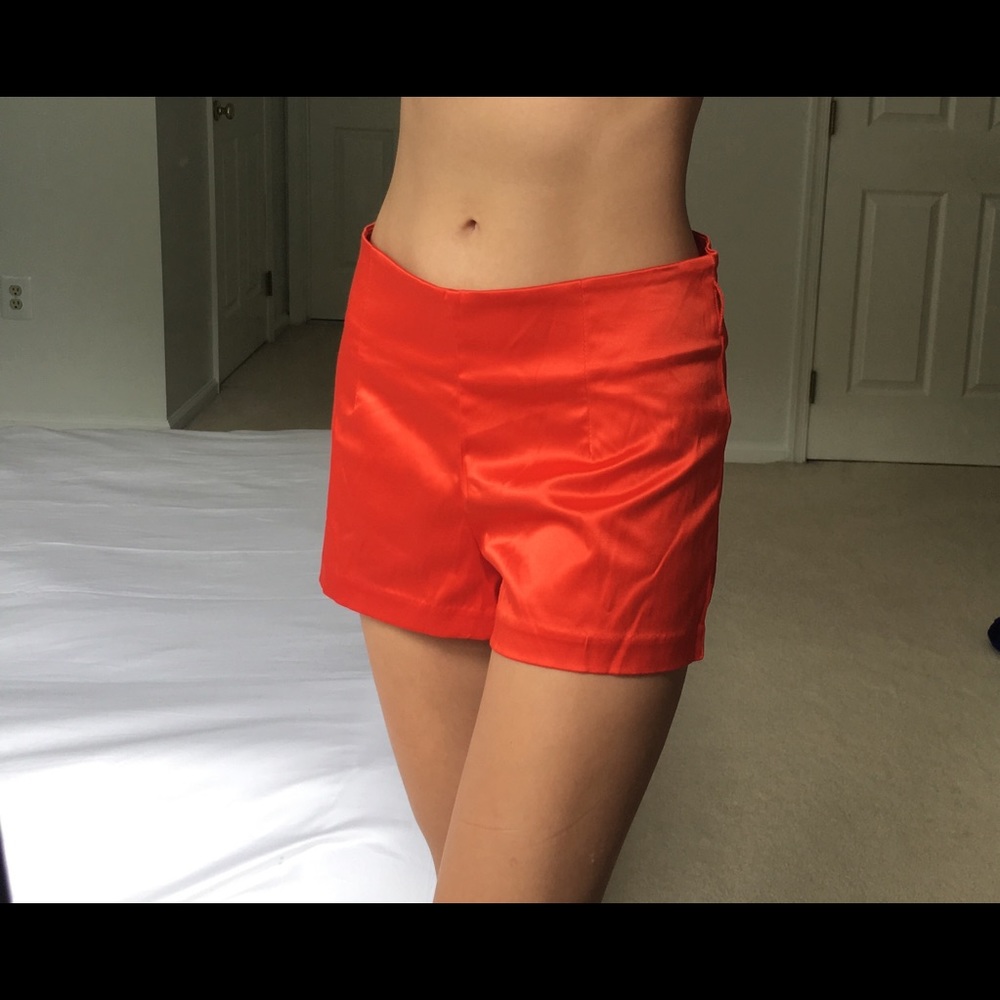 Orange Dress Shorts