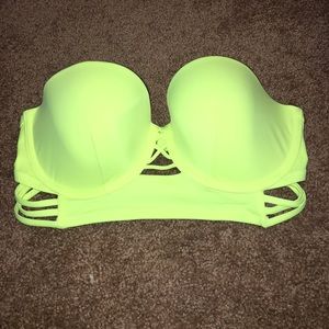 Victoria's Secret Neon Push Up Swim Top