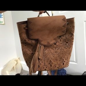 Almost brand new brown back pack