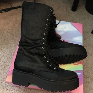 Jeffrey Campbell Finnick Pony Hair Boots