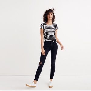 Madewell High Rise Skinny Black Sea