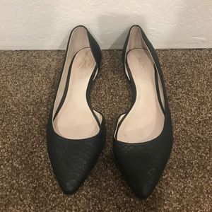 Also Black Flats, size 9
