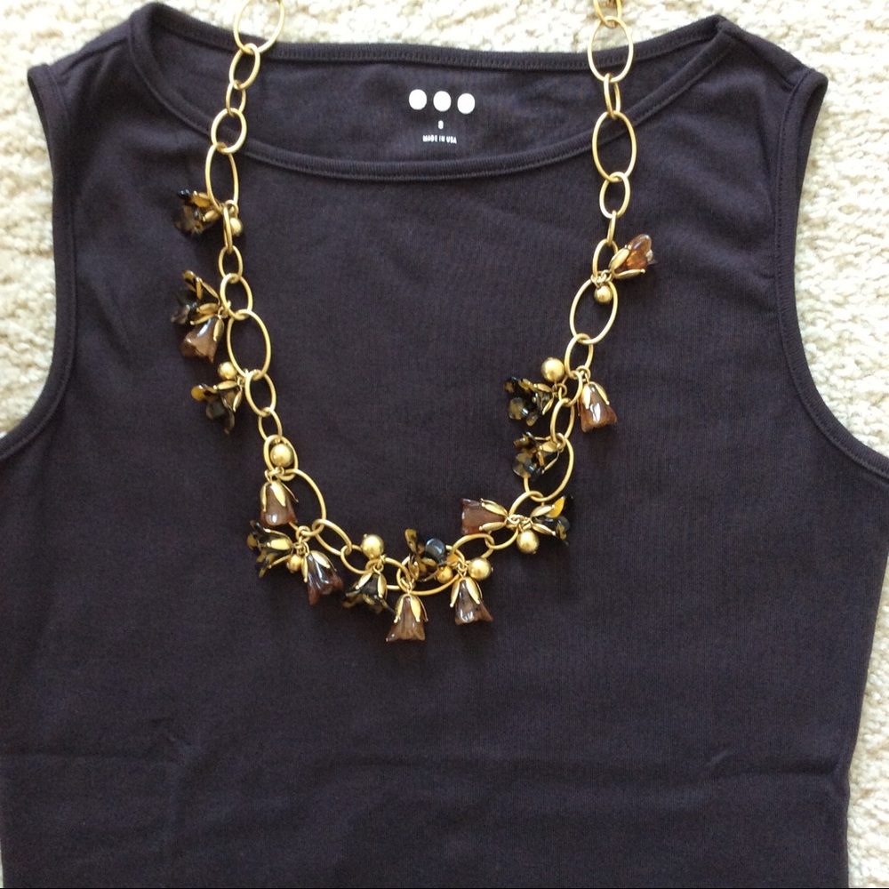 Three Dots Sleeveless Boatneck Top - Picture 3 of 5