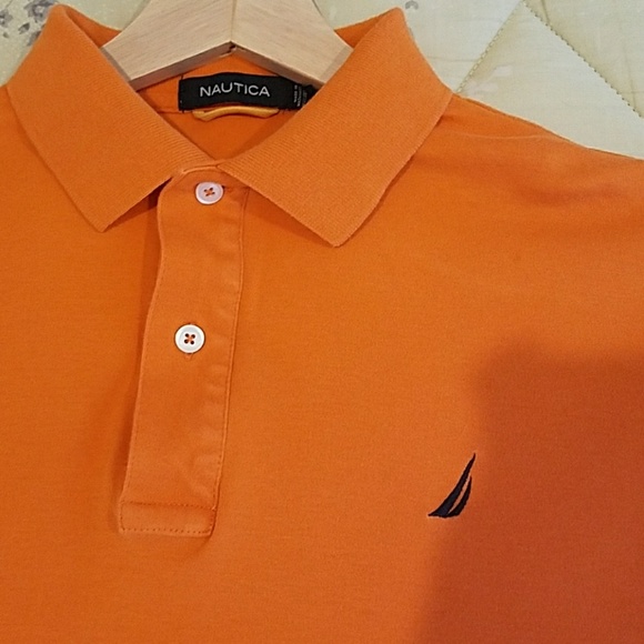 Nautica Orange Polo - Picture 2 of 4