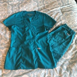 Grey's Anatomy Teal Scrub Set