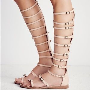 Jeffrey Campbell Beige Gladiator Sandal