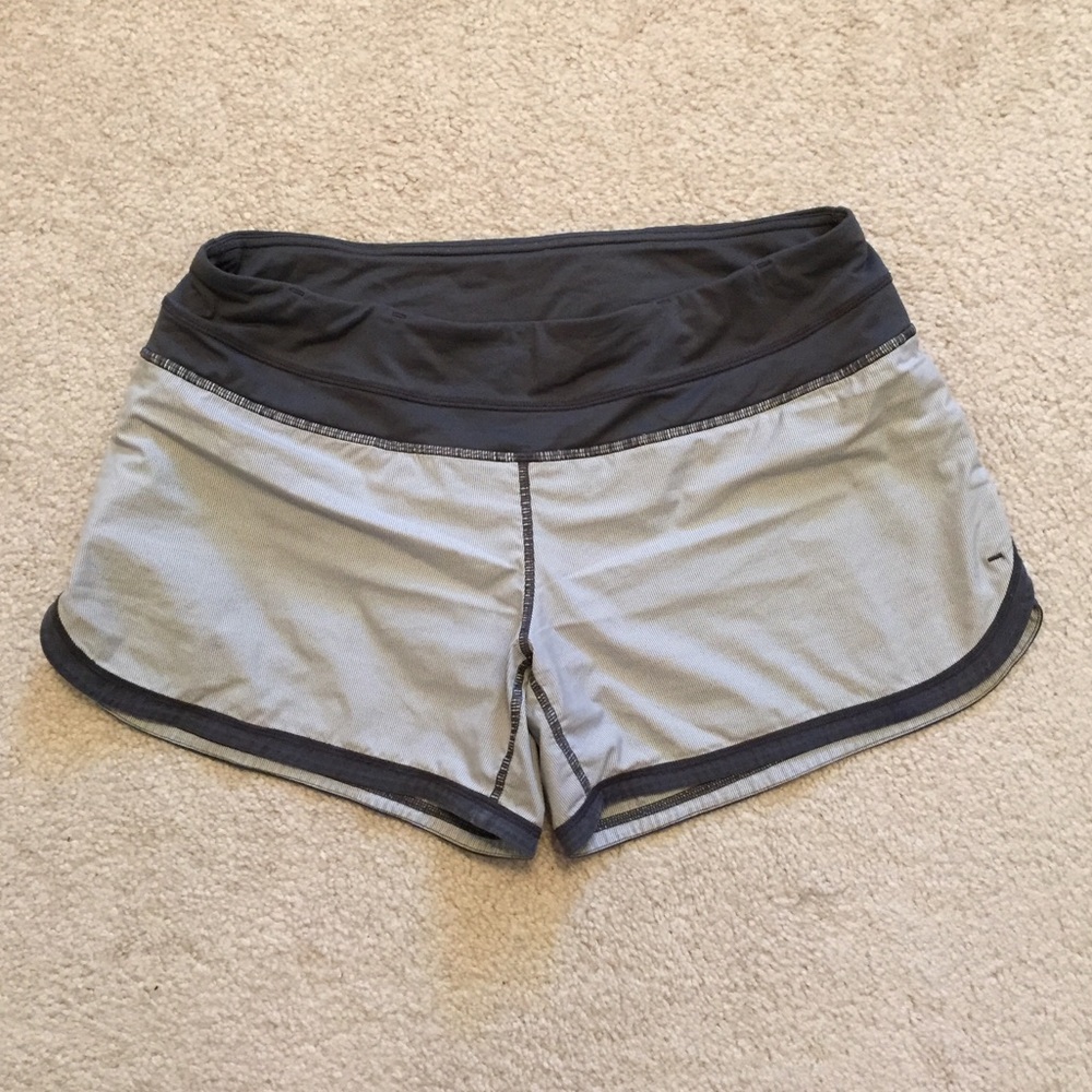 Pinstriped Lululemon shorts