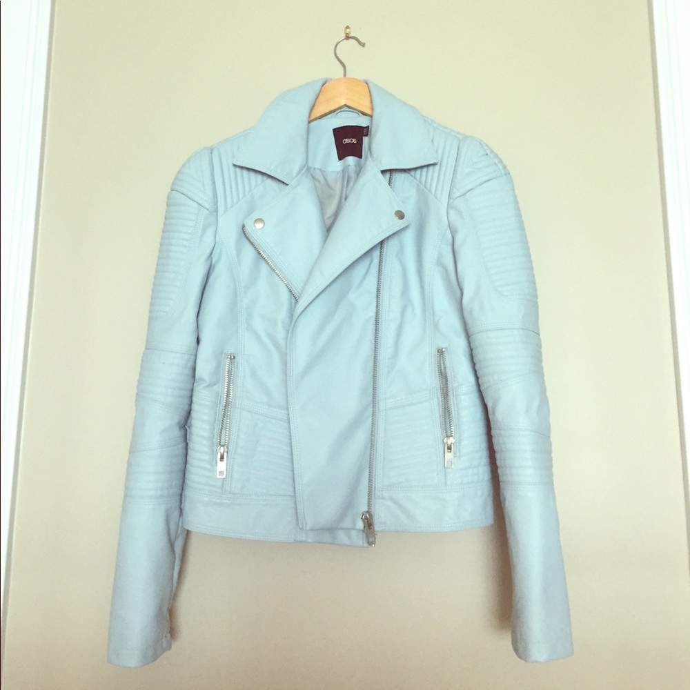 Asos faux leather jacket size 10