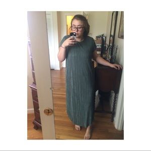 anthropologie hunter green dress