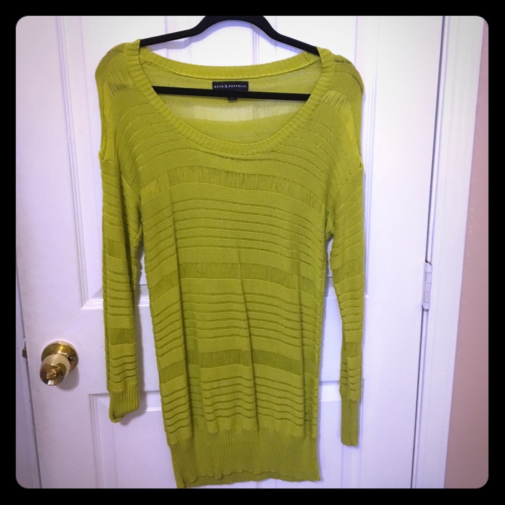 Rock & Republic long scoopneck sweater