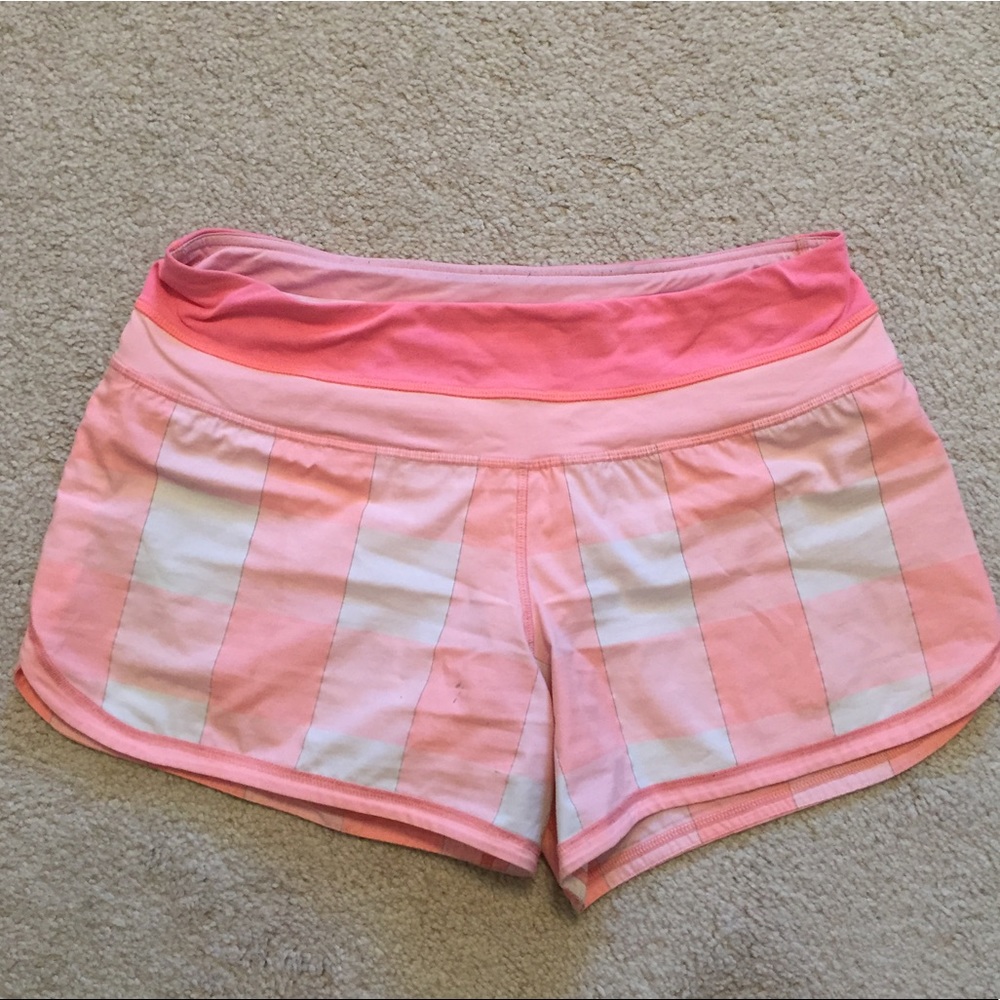 Plaid Lululemon shorts