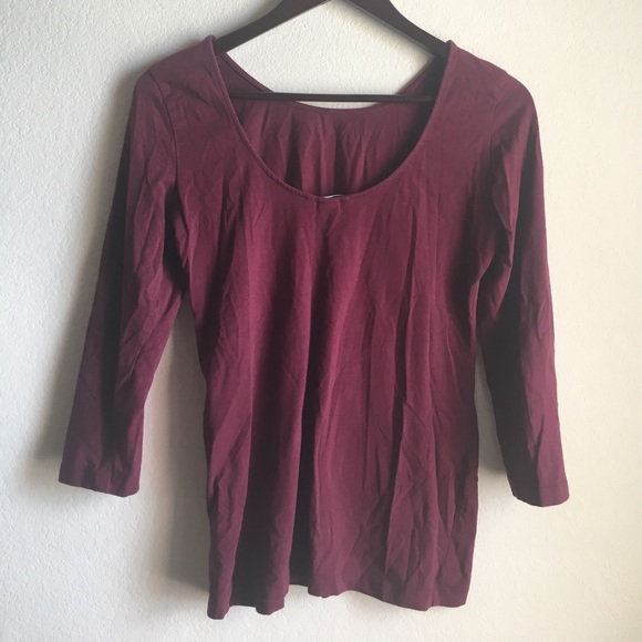 🔥 SALE 🔥 H&M 1/4 sleeve Boat neck top - Picture 2 of 4
