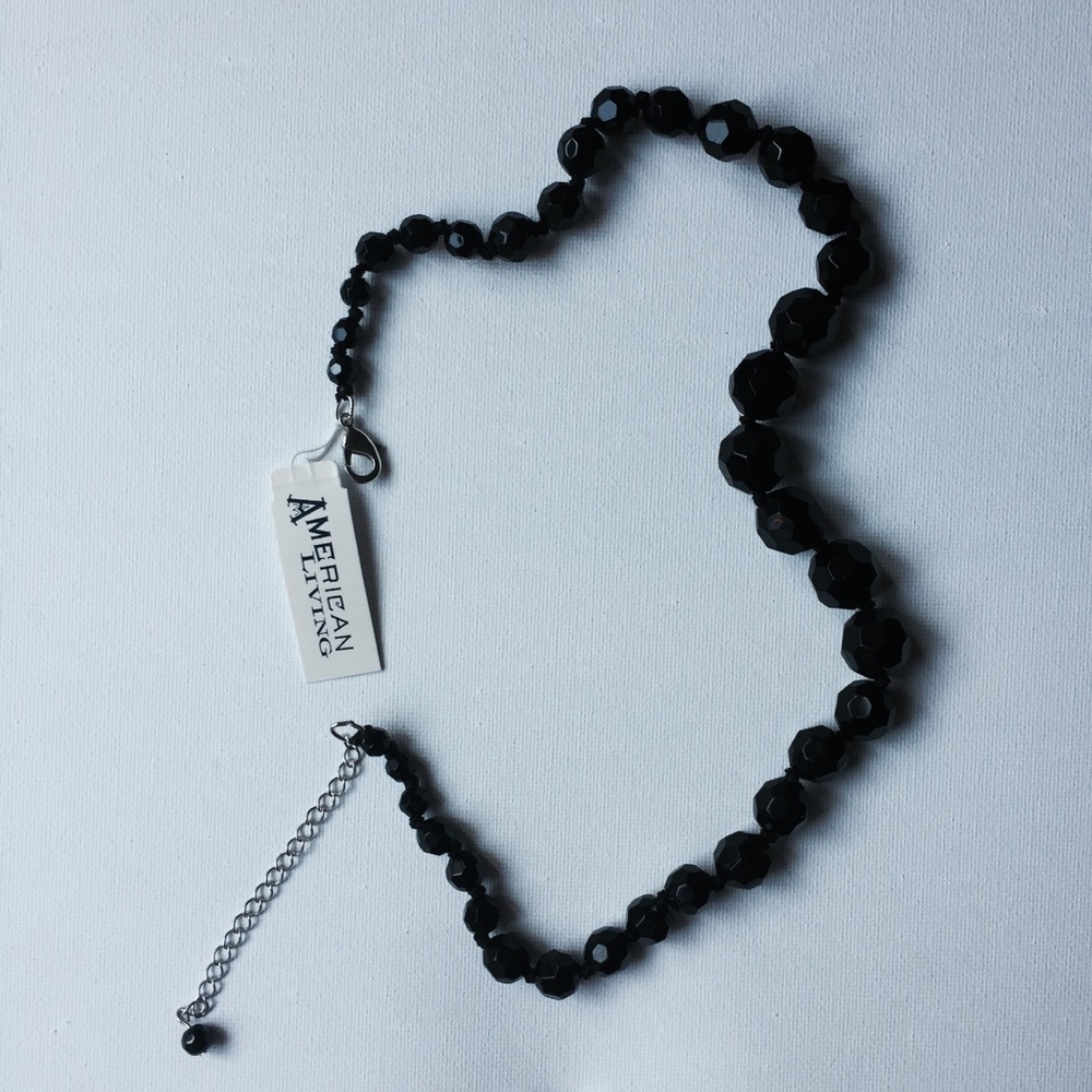 American Living Black Bead Necklace