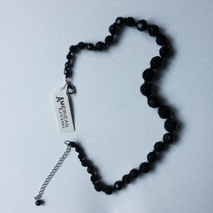 American Living Black Bead Necklace