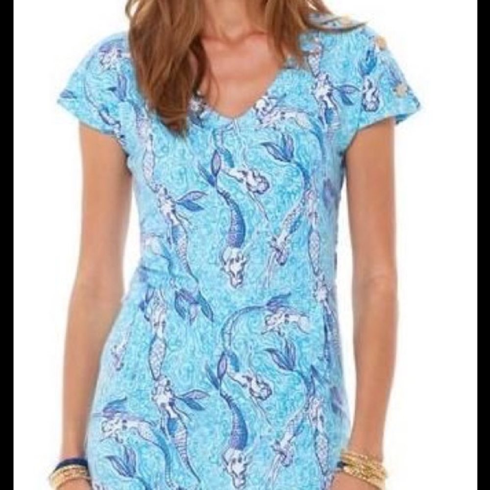 Lilly Pulitzer Nice Tail mermaid Hayley dress xl
