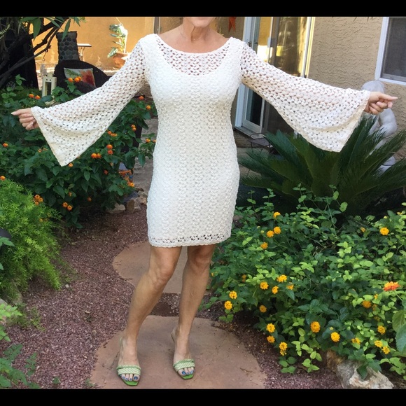 FREE People loose knit bell sleeve dress - Picture 8 of 8